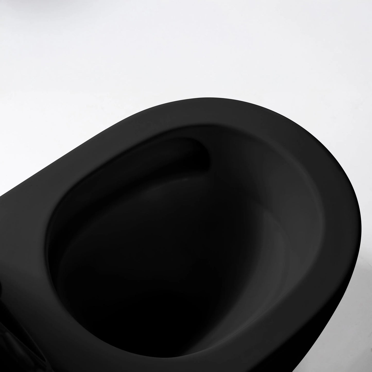 Hangtoilet Turkado met ingebouwde Bidet warm en koud water tornado flash wc randloos 52,5 cm Mat Zwart SaniSupreme