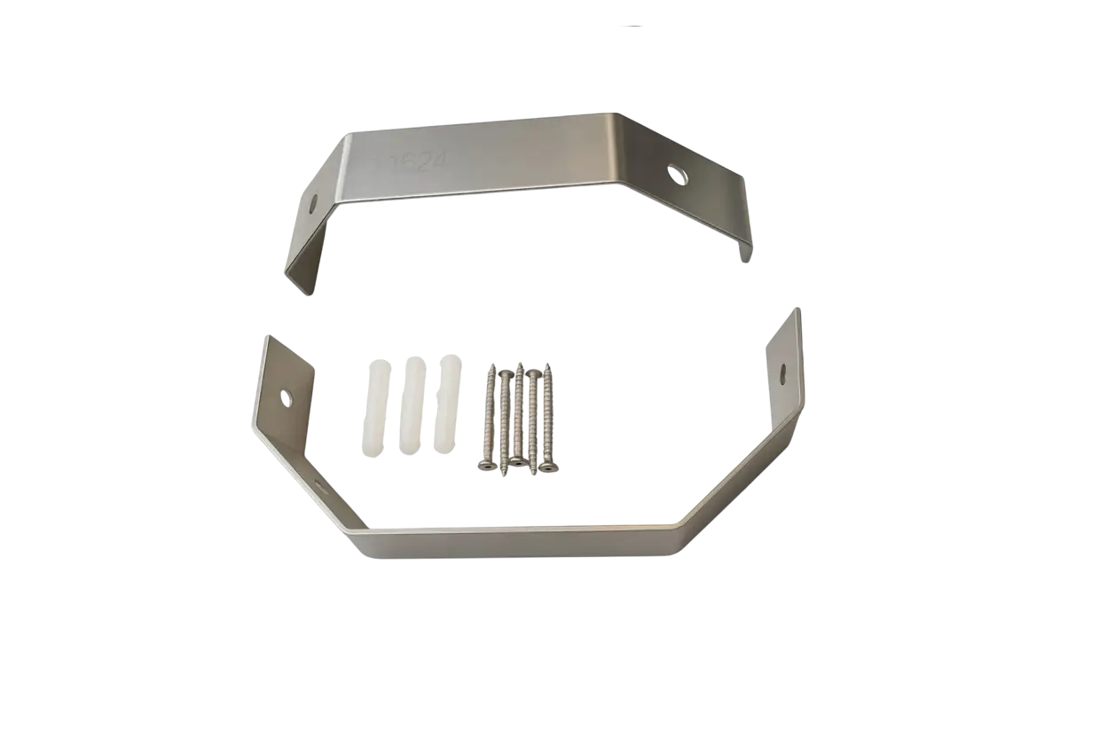 Hoekbevestiging universeel voor Douchepanelen RVS inclusief installatiemateriaal SaniSupreme