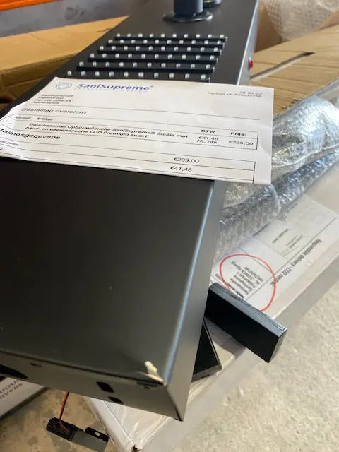 TWEEDEKANS Douchepaneel Regendouche SaniSupreme® Capri mat zwart TK3 Sanisupreme