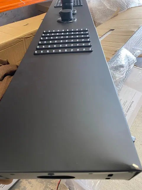 TWEEDEKANS Douchepaneel Regendouche SaniSupreme® Capri mat zwart TK3 Sanisupreme