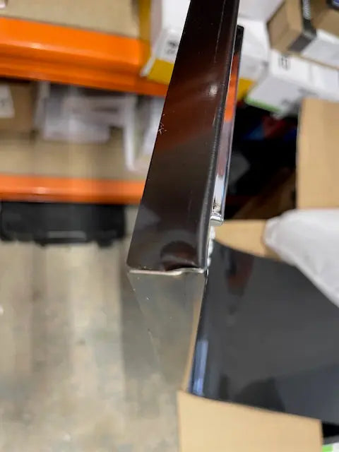 TWEEDEKANS! Douchepaneel Opbouwdouche SaniSupreme® Sicilie met hand- en voetendouche LCD Premium mat zwart TK4 Sanisupreme