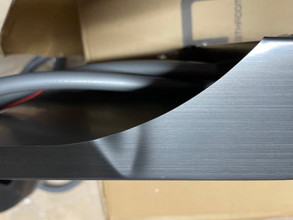 TWEEDEKANS! Douchepaneel Opbouwdouche SaniSupreme® Sicilie met hand- en voetendouche LCD Premium mat zwart TK3 Sanisupreme