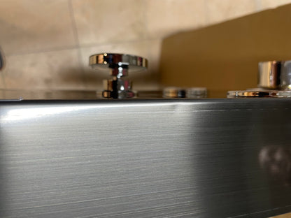 TWEEDEKANS! Douchepaneel Opbouwdouche SaniSupreme® Sicilie met hand- en voetendouche LCD Premium mat zwart TK3 Sanisupreme