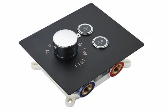 SaniSupreme®SmartPulse Thermostatische Mengkraan  Alicante 2 weg mat zwart Sanisupreme