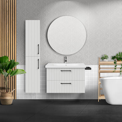 Kolomkast Livia 150x30 cm Gelakt Wit SaniSupreme22