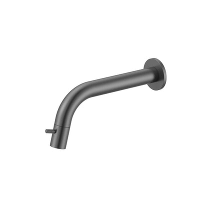 Laurinus Line Oris wandmontage koudwaterkraan inkortbaar Gunmetal (PVD) SaniSupreme