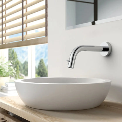 Laurinus Line Vela Baduitloop wandmontage inkortbaar Chroom SaniSupreme