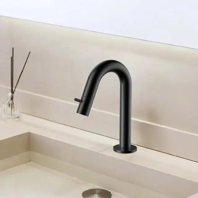 Laurus Line Aura fontein koudwaterkraan 18,9 cm Mat Zwart (PDV) SaniSupreme Sanisupreme