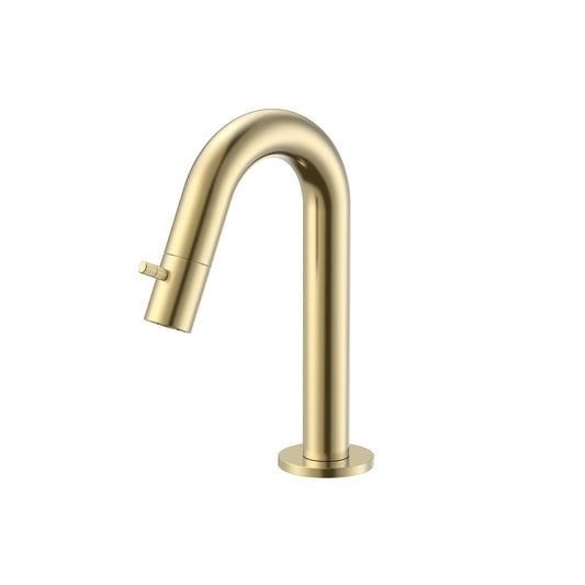 Laurus Line Nox fontein koudwaterkraan 18,9 cm Geborsteld Goud (PDV) SaniSupreme