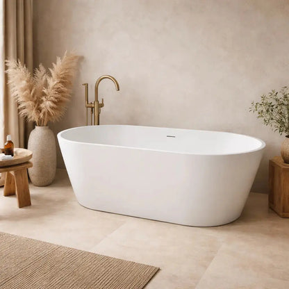 Lunéa 180 cm vrijstaand bad Mat Wit SaniSupreme SaniSupreme