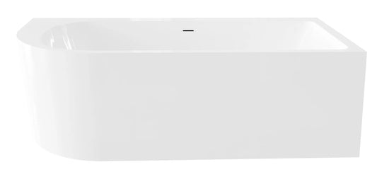 Lunaris Munera rechts half vrijstaand bad SaniSupreme 180 x 80 x 60