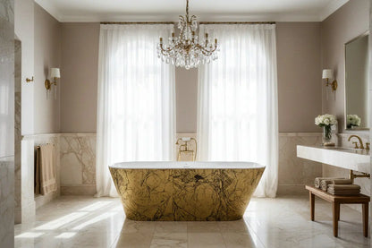 Luxe vrijstaand bad Bridge Goldfeeling 172 cm Goud SaniSupreme