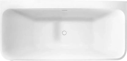 Luxora 180 cm half vrijstaand ligbad Mat Wit SaniSupreme SaniSupreme