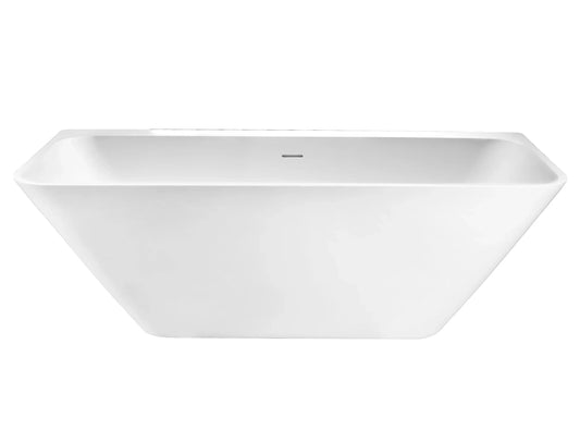 Luxora 180 cm half vrijstaand ligbad Mat Wit SaniSupreme SaniSupreme