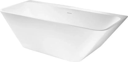 Luxora 180 cm half vrijstaand ligbad Mat Wit SaniSupreme SaniSupreme