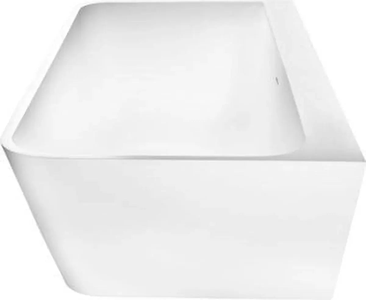 Luxora 180 cm half vrijstaand ligbad Mat Wit SaniSupreme SaniSupreme