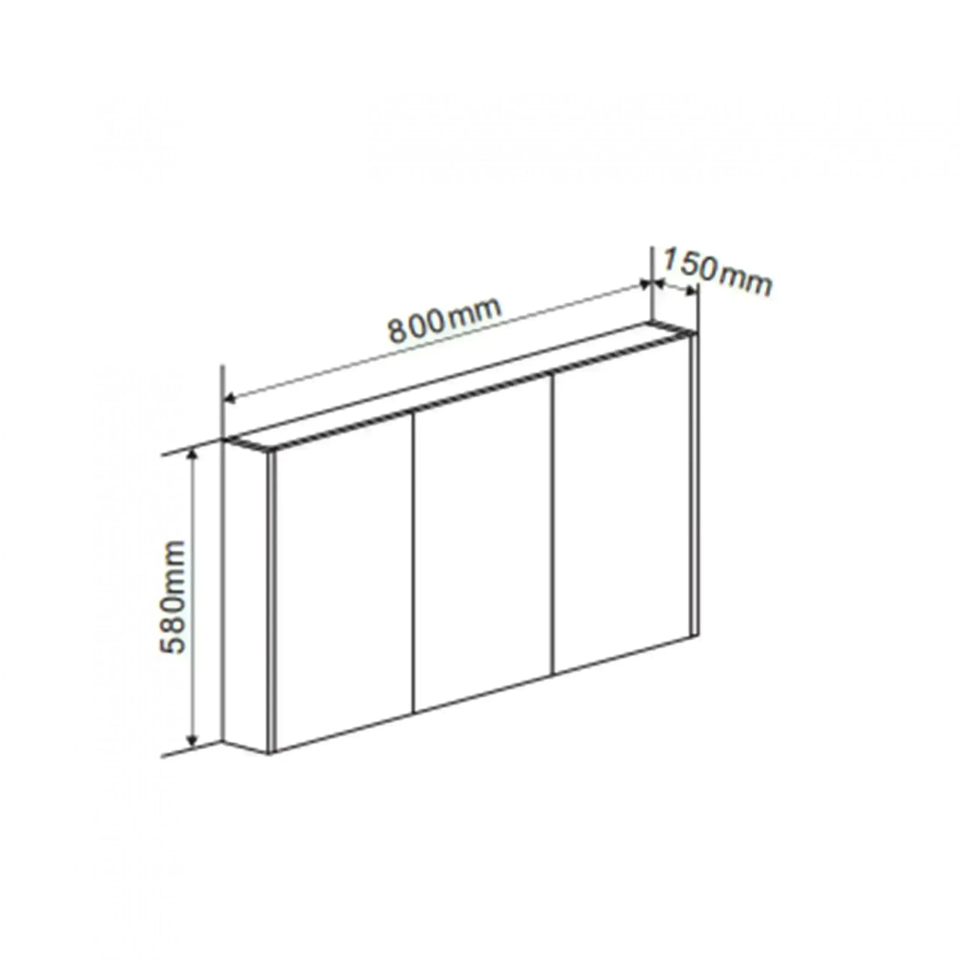 Badmeubel Set Abruzzo wastafel en spiegelkast 80 cm Grijs SaniSupreme (kopie) Sanisupreme