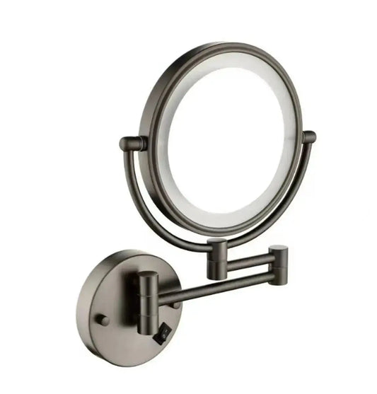 Make-up Spiegel Serra met led verlichting uitrekbaar RVS 5 verschillende kleuren Ø20cm kantelbaar en draaibaar SaniSupreme