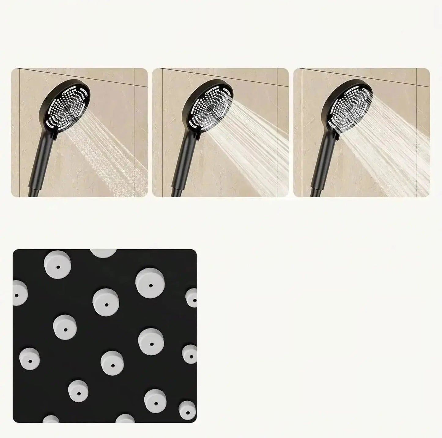 SaniSupreme Malibu opbouw bad doucheset thermostatisch 20 cm. mat zwart rond Sanisupreme