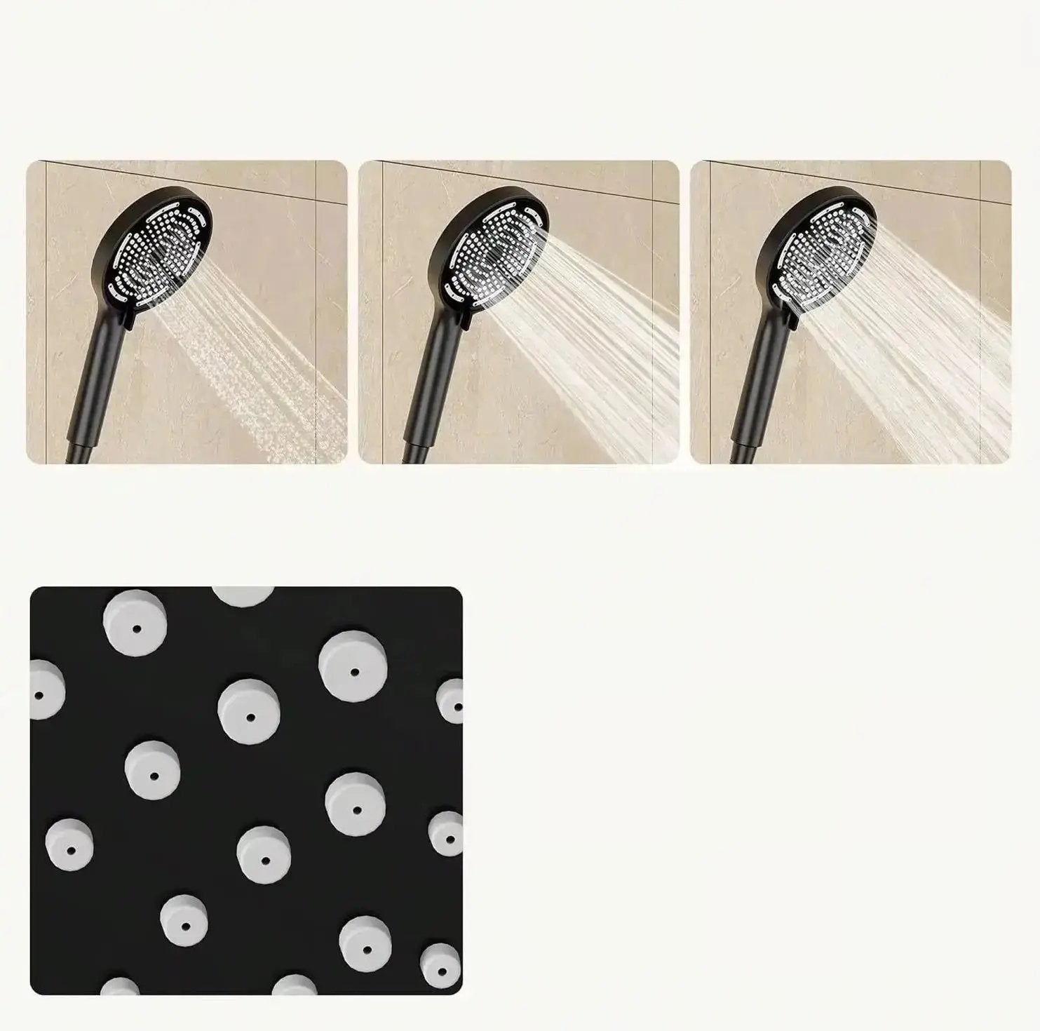 SaniSupreme Malibu opbouw bad doucheset thermostatisch 20 cm. mat zwart rond Sanisupreme