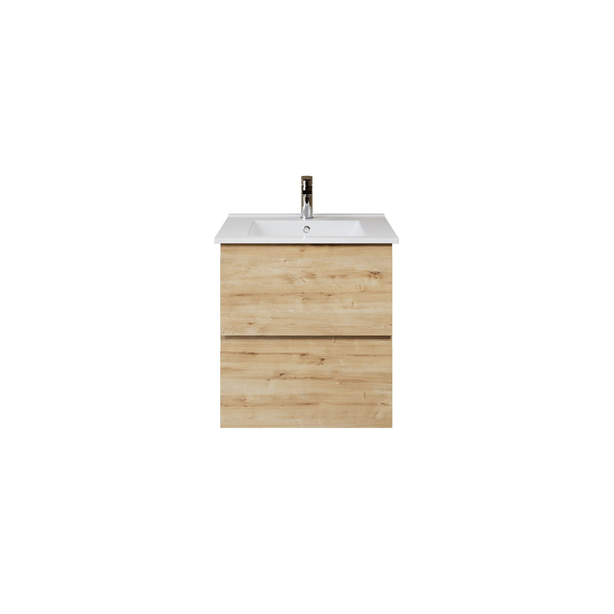 Nuvessa Wastafelonderkast 56 cm Safir 2 Softclose Lades Greeploos SaniSupreme2