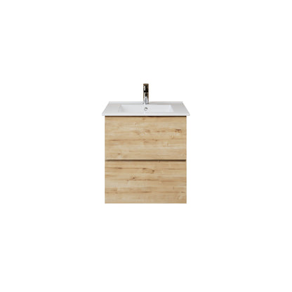 Nuvessa Wastafelonderkast 56 cm Safir 2 Softclose Lades Greeploos SaniSupreme2
