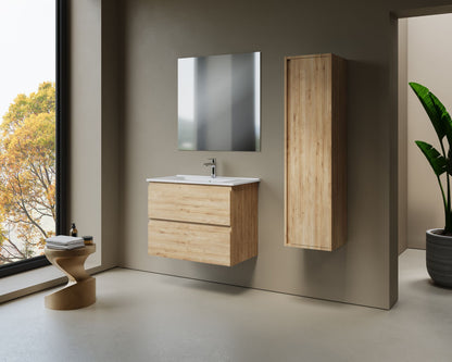 Nuvessa Wastafelonderkast 76 cm Safir 2 Softclose Lades Greeploos SaniSupreme3