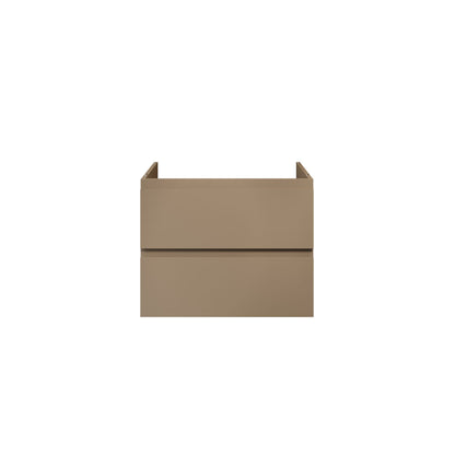 Nuvessa Wastafelonderkast 76 cm Zand 2 Softclose Lades Greeploos SaniSupreme
