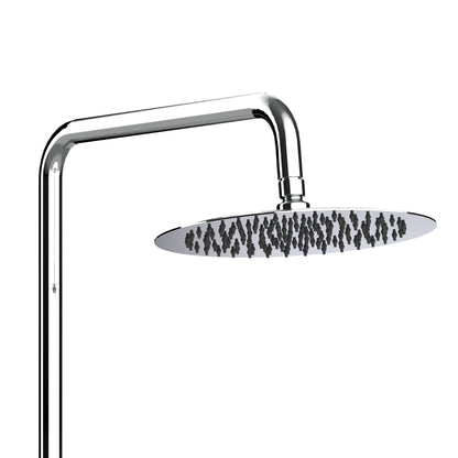 SaniSupreme Aloni Optima Rondo surface-mounted shower set Thermostatic 8 inch rain shower Gun Metal