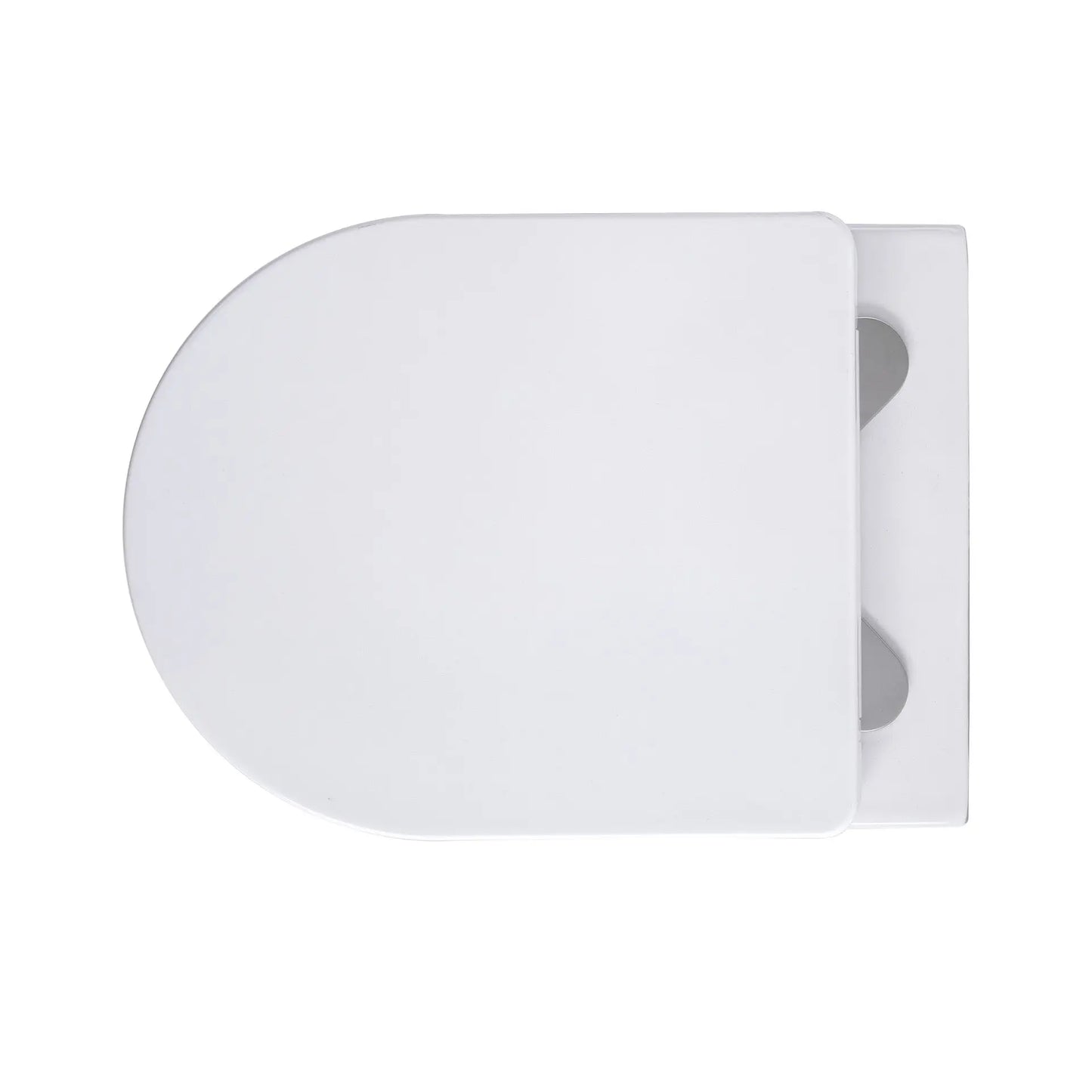 SaniSupreme Aloni Pro hangtoilet / ophang WC – randloos – met zitting – compact 49 cm – mat wit SaniSupreme
