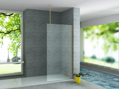 Plafond Stabilisatiestang Douchewand Sanisupreme HighLine Series 43-80 CM inkortbaar Bruin Brons3