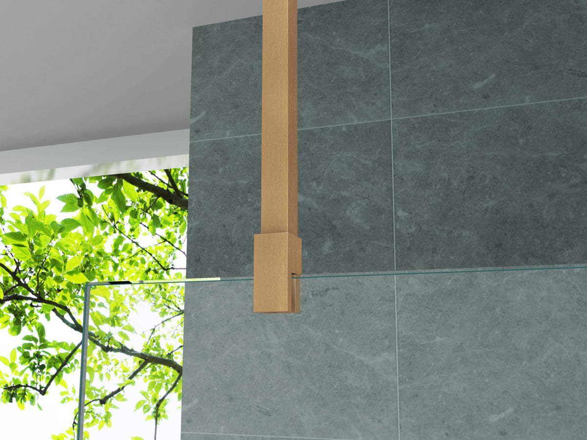 Plafond Stabilisatiestang Douchewand Sanisupreme HighLine Series 43-80 CM inkortbaar Bruin Brons4