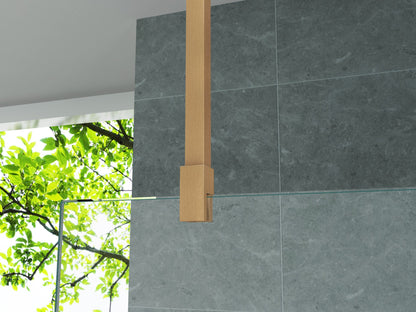 Plafond Stabilisatiestang Douchewand Sanisupreme HighLine Series 43-80 CM inkortbaar Bruin Brons4