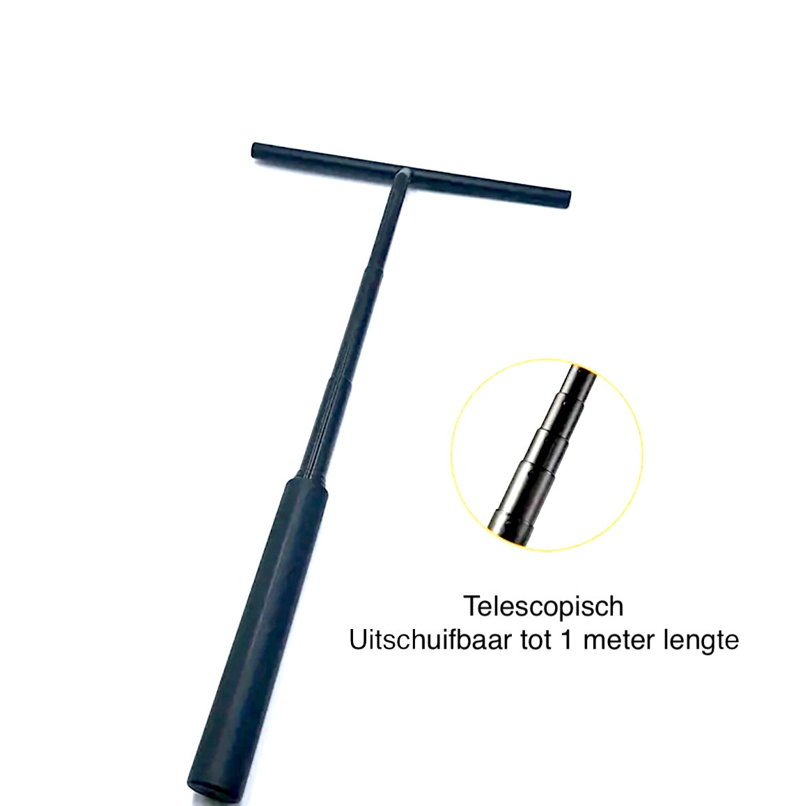 SaniSupreme Uittrekbare Telescopische Douchewisser Raamwisser AquaBlackLine zwart Large