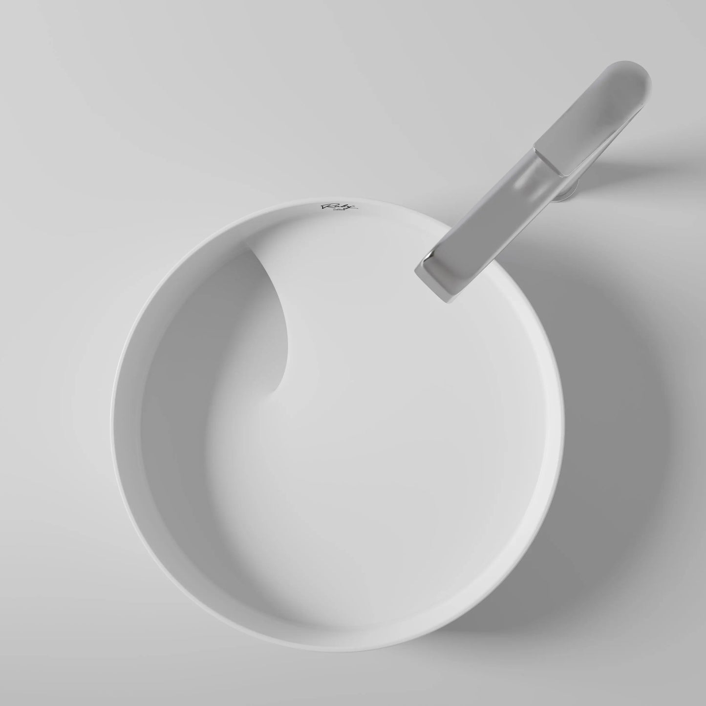 SaniSupreme Waskom Ruby 40x11x40 cm Keramiek Glanzend Wit Sanisupreme