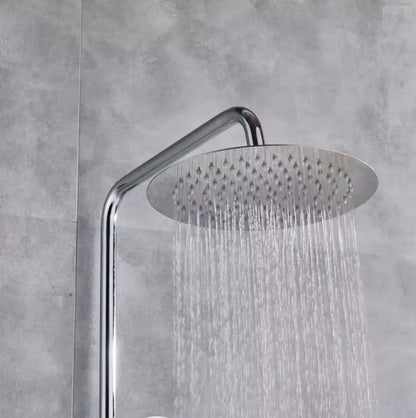 SaniSupreme Florida opbouw bad doucheset 20 cm. 3-weg regendouche met baduitloop rond chroom Sanisupreme