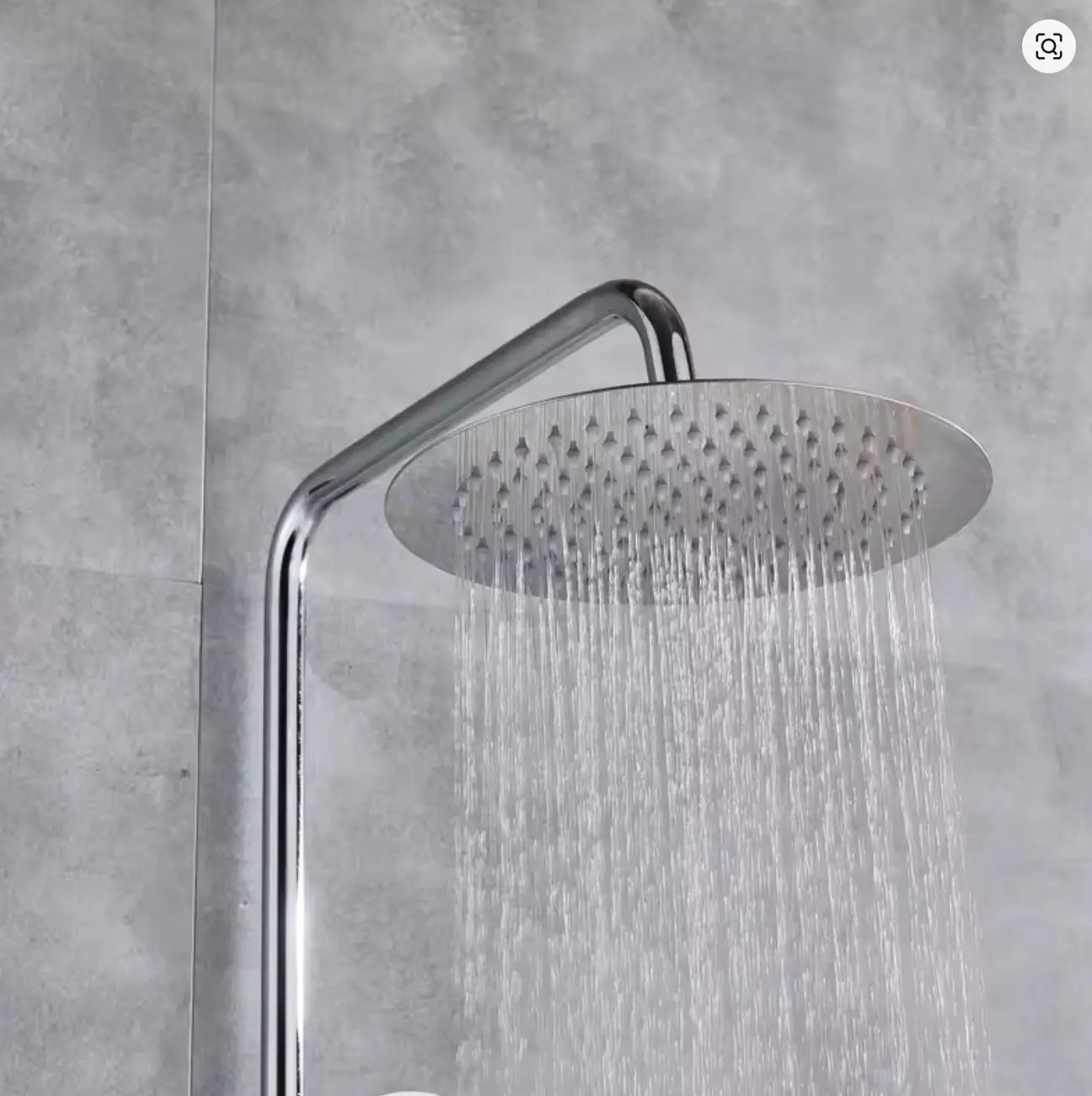 SaniSupreme Florida opbouw bad doucheset 30 cm. 3-weg regendouche met baduitloop rond chroom Sanisupreme