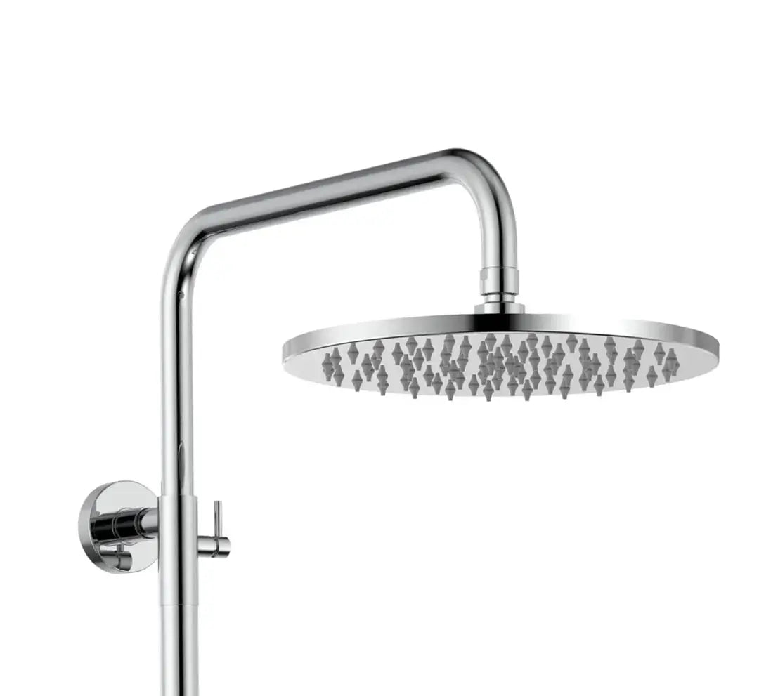 Regendoucheset Stria Chroom Glans (PVD coating-Cool-touch) 30 cm Regendouche met thermostaatkraan Sanisupreme