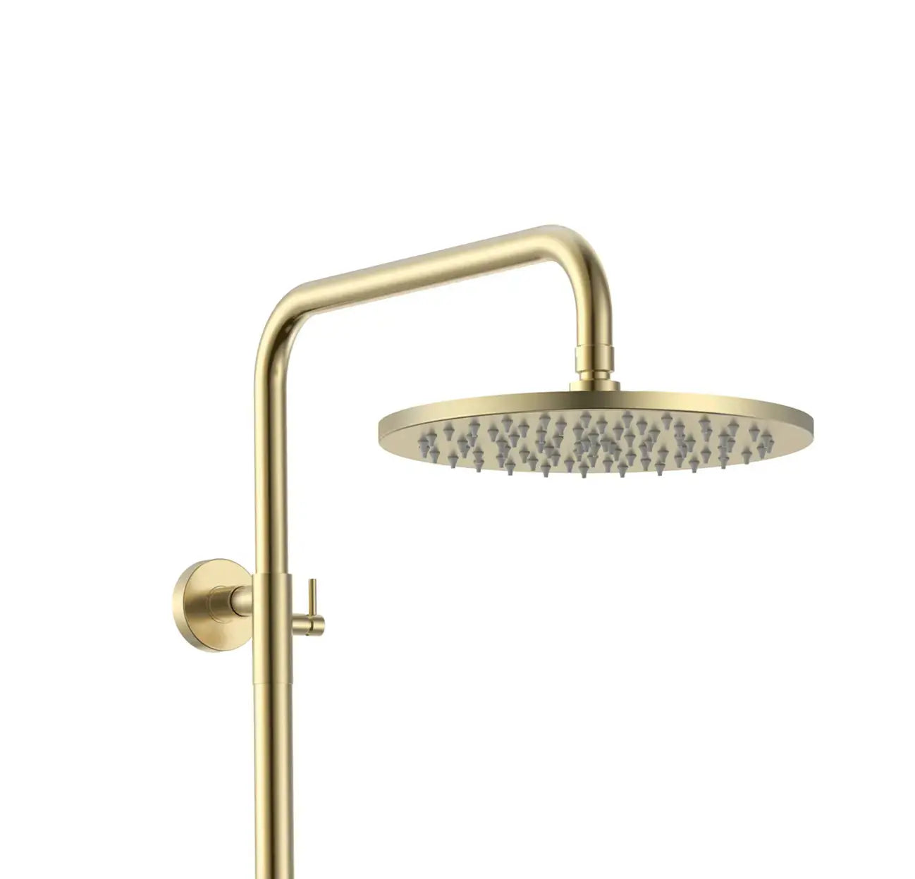 Regendoucheset Stria Geborsteld Goud (PVD coating-Cool-touch) 30 cm Regendouche met thermostaatkraan Sanisupreme