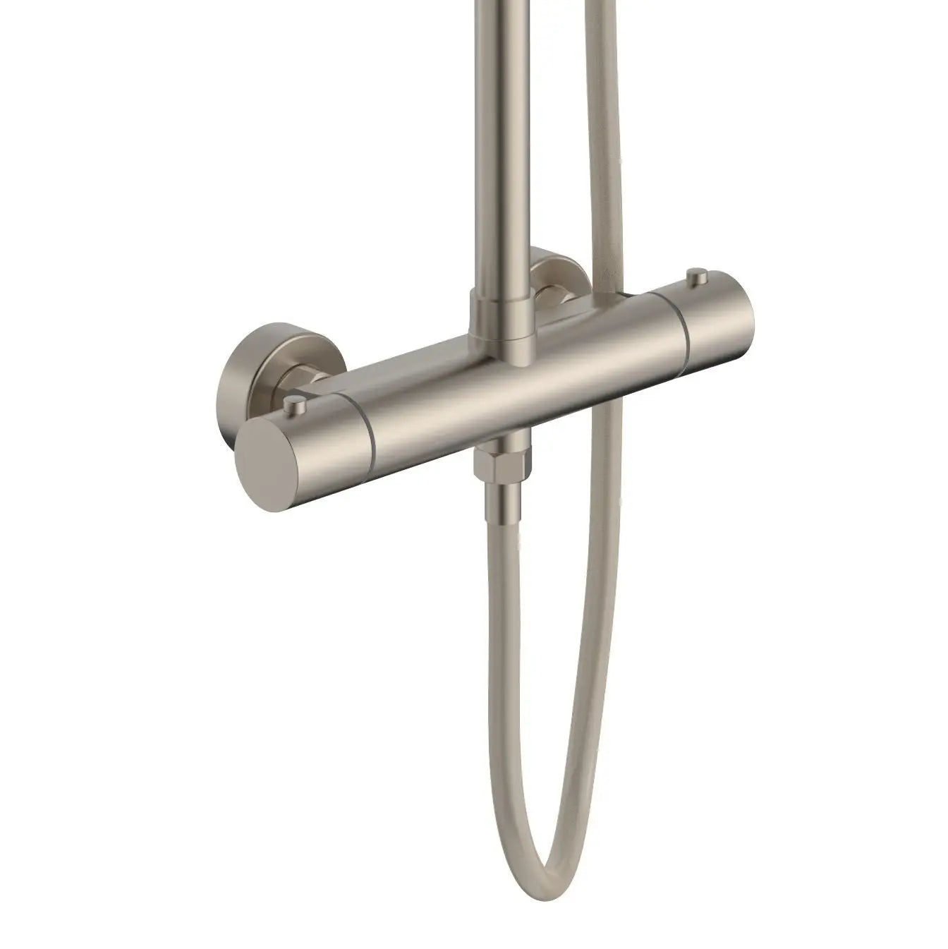 Regendoucheset  Varenna Geborsteld RVS PVD coating-Cool-touch 24,5 cm Regendouche met thermostaatkraan SaniSupreme