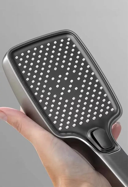 SaniSupreme AquaFlow LCD Thermostatisch opbouw doucheset 4-weg systeem 31 x 25 cm. regendouche gunmetal Sanisupreme