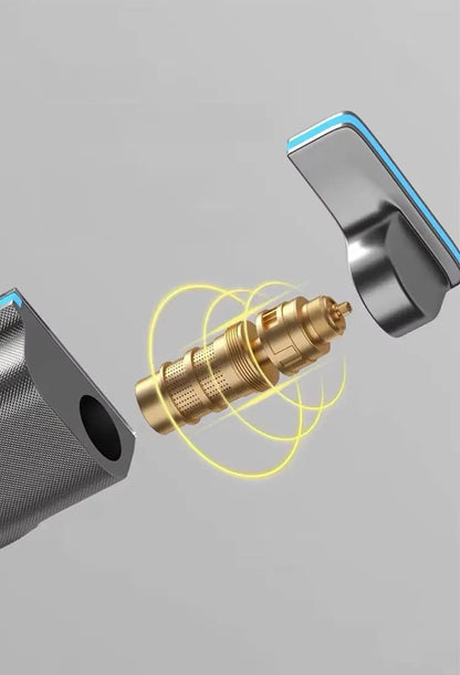 SaniSupreme AquaFlow LCD Thermostatisch opbouw doucheset 4-weg systeem 31 x 25 cm. regendouche gunmetal Sanisupreme