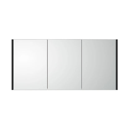 Sanisupreme Abruzzo spiegelkast 120X58X15cm- Mat Zwart SaniSupreme