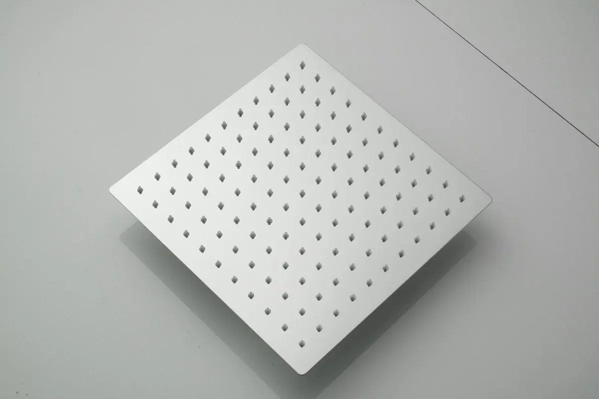 SaniSupreme Doucheset Lugano Premium handdouche mengkraan regendouche vierkant 20 cm. Chroom inbouw 2 weg Sanisupreme