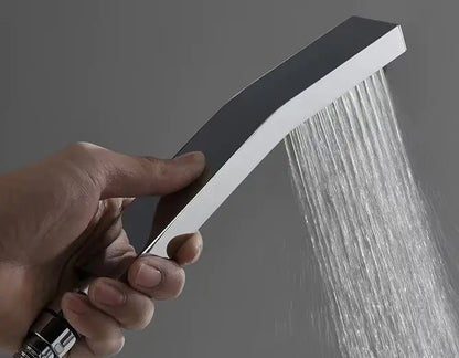 SaniSupreme® ThermePlus Quadro Chroom Plafond Thermostatische Doucheset 4 weg LED Chroom Sanisupreme