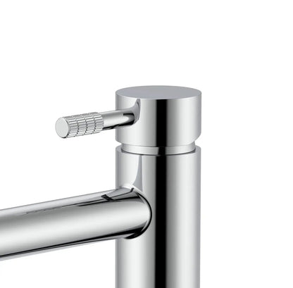 SaniSupreme Wastafelkraan Stria Rib Chroom Glans PVD-coating Cold-start Sanisupreme