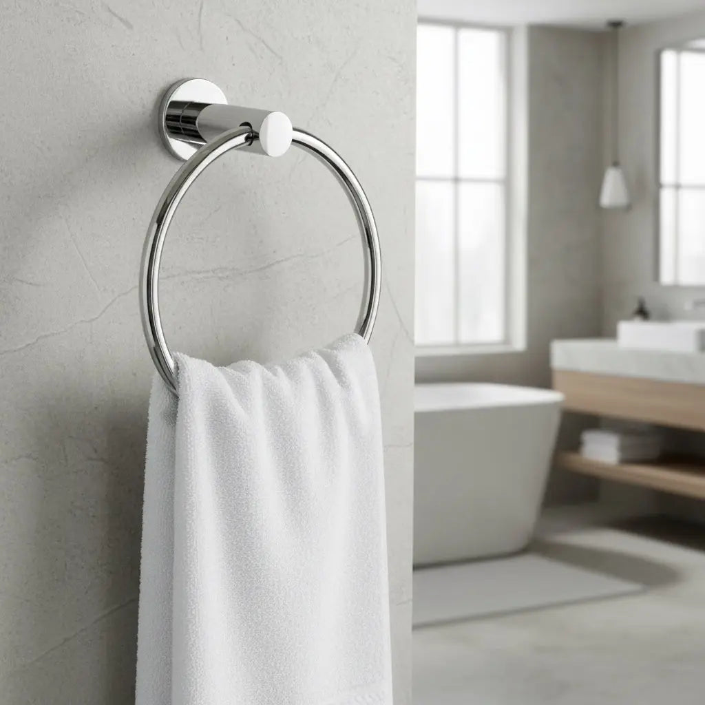 SaniSupreme Aloni Handdoek ring Chroom - 16CM