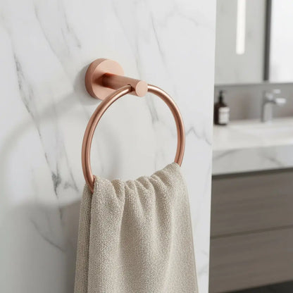 SaniSupreme Aloni Handdoek ring Geborsteld Koper - 16CM