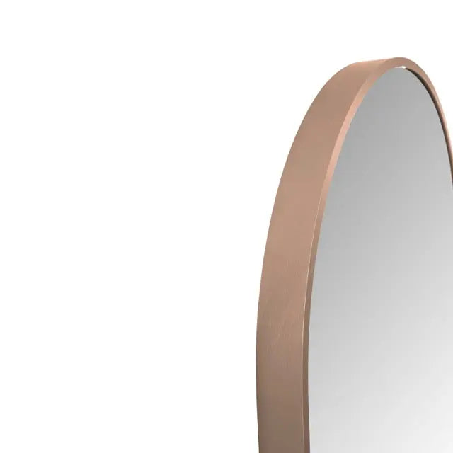 SaniSupreme Aloni Oval badkamerspiegel rechthoekig 100x50 cm Geborsteld Koper met led verlichting, verwarming en touch schakelaar