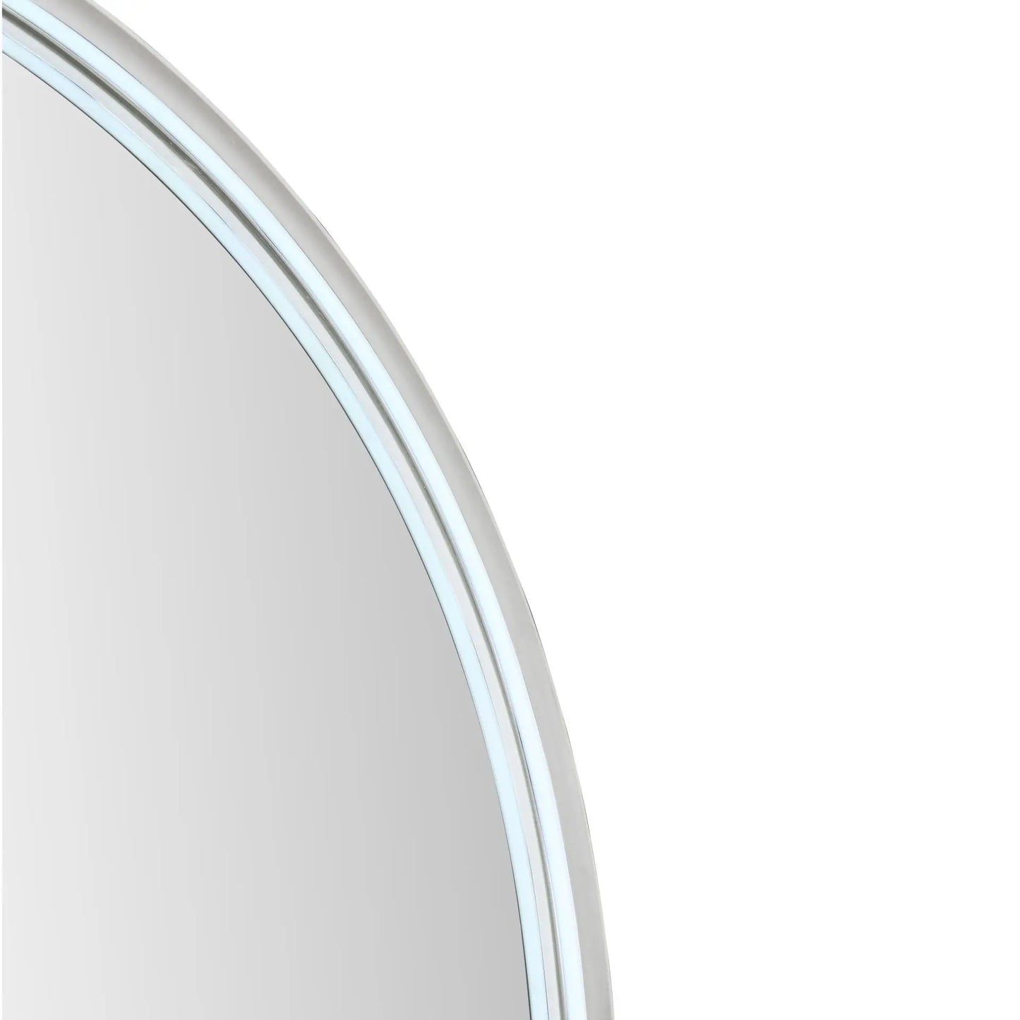 SaniSupreme Aloni Oval badkamerspiegel rechthoekig 100x50 cm Geborsteld RVS met led verlichting, verwarming en touch schakelaar